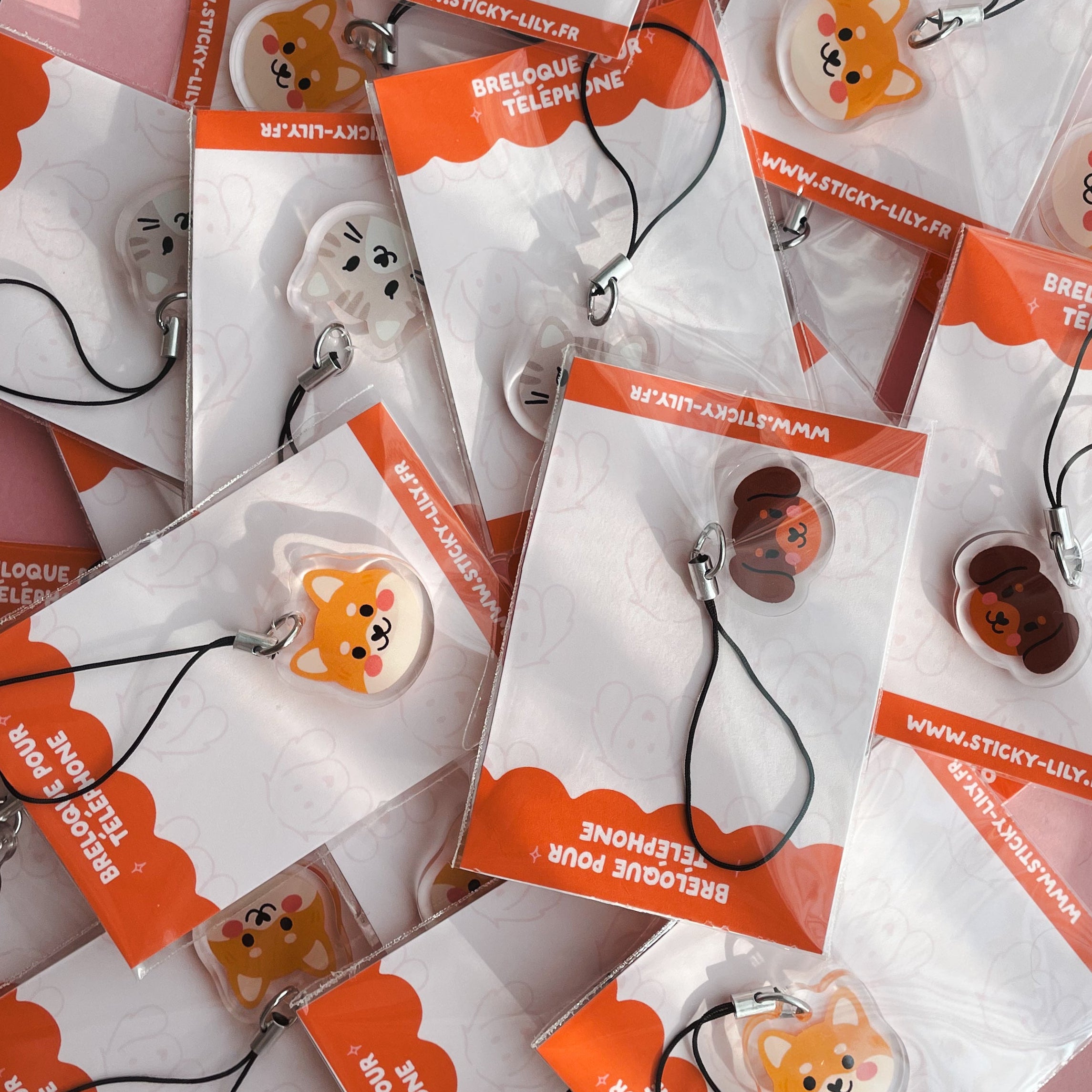 Breloque de téléphone – Cute cat