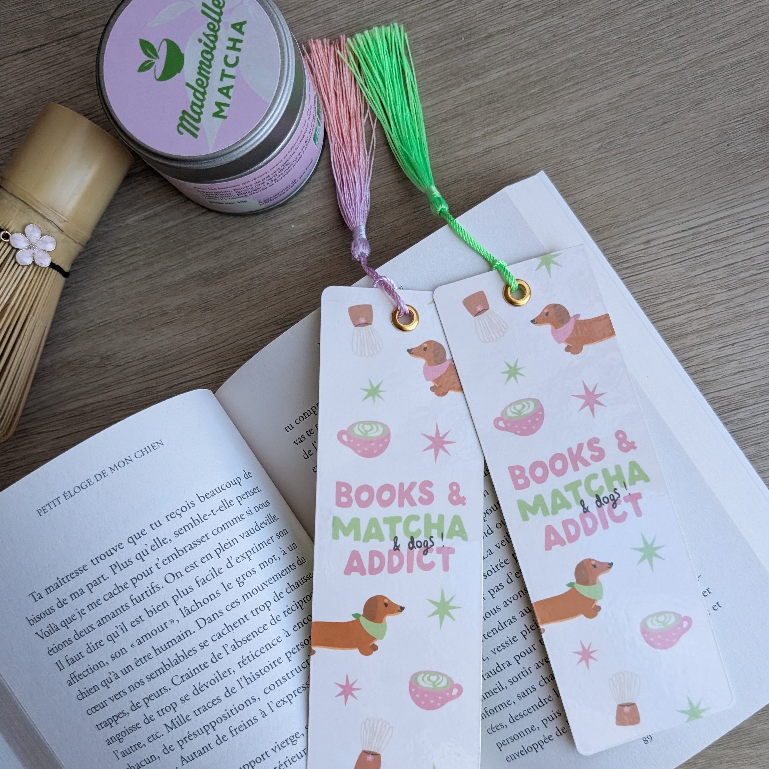 Marque-page Sticky Lily x Mademoiselle Matcha