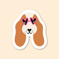 Sticker - Cool basset