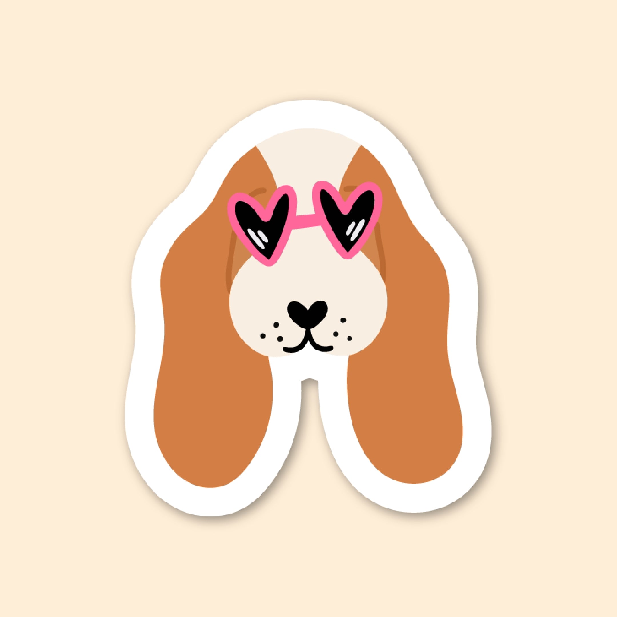 Sticker - Cool basset