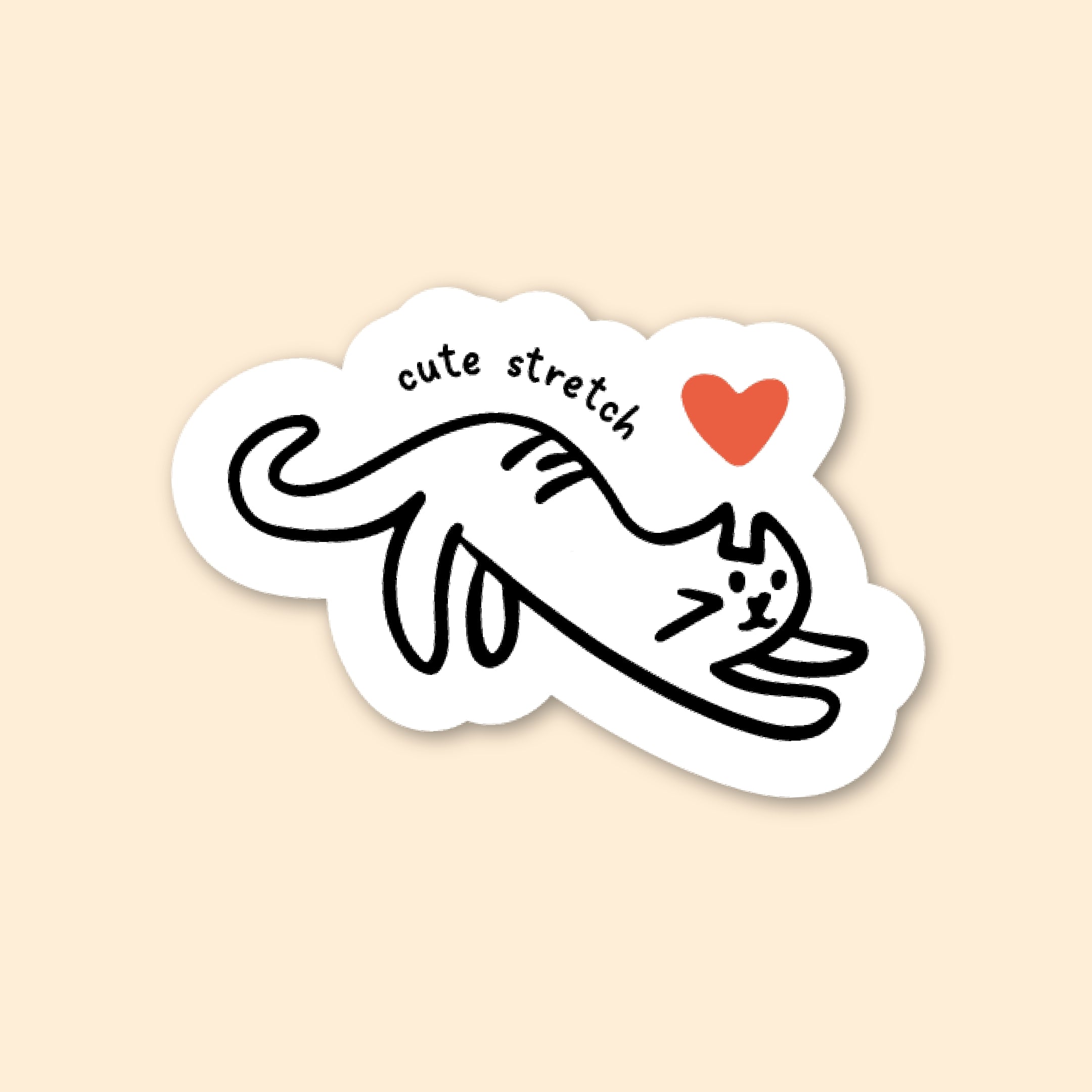Sticker - Cute stretch