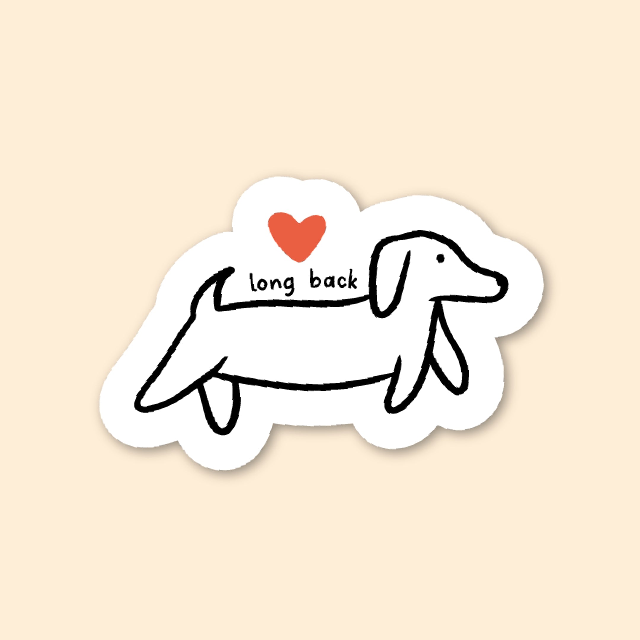 Sticker - Long back