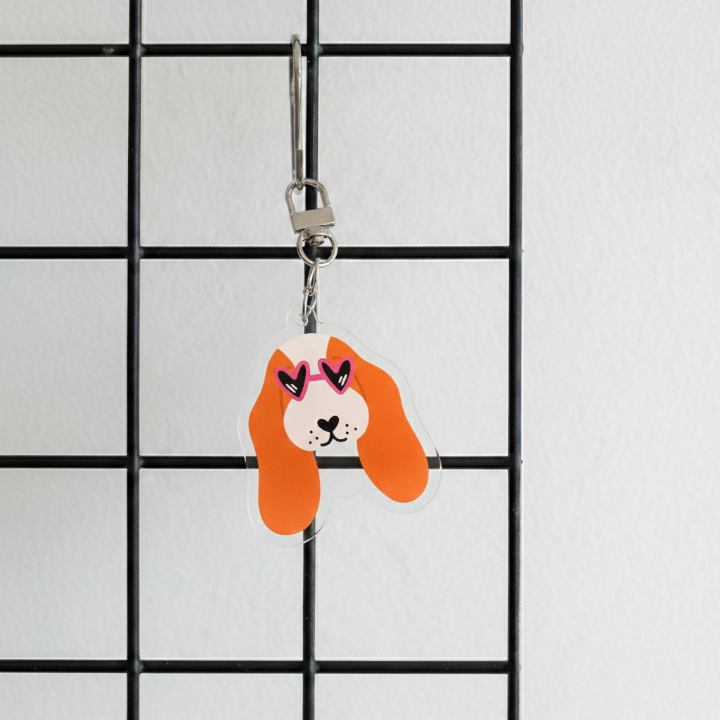 Porte-clés – Cool basset