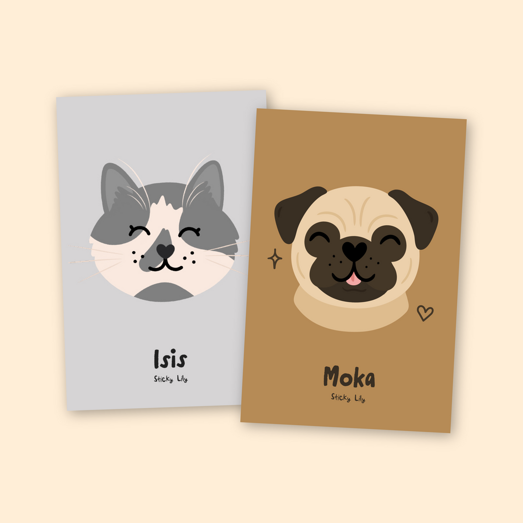 Portrait animal coloré