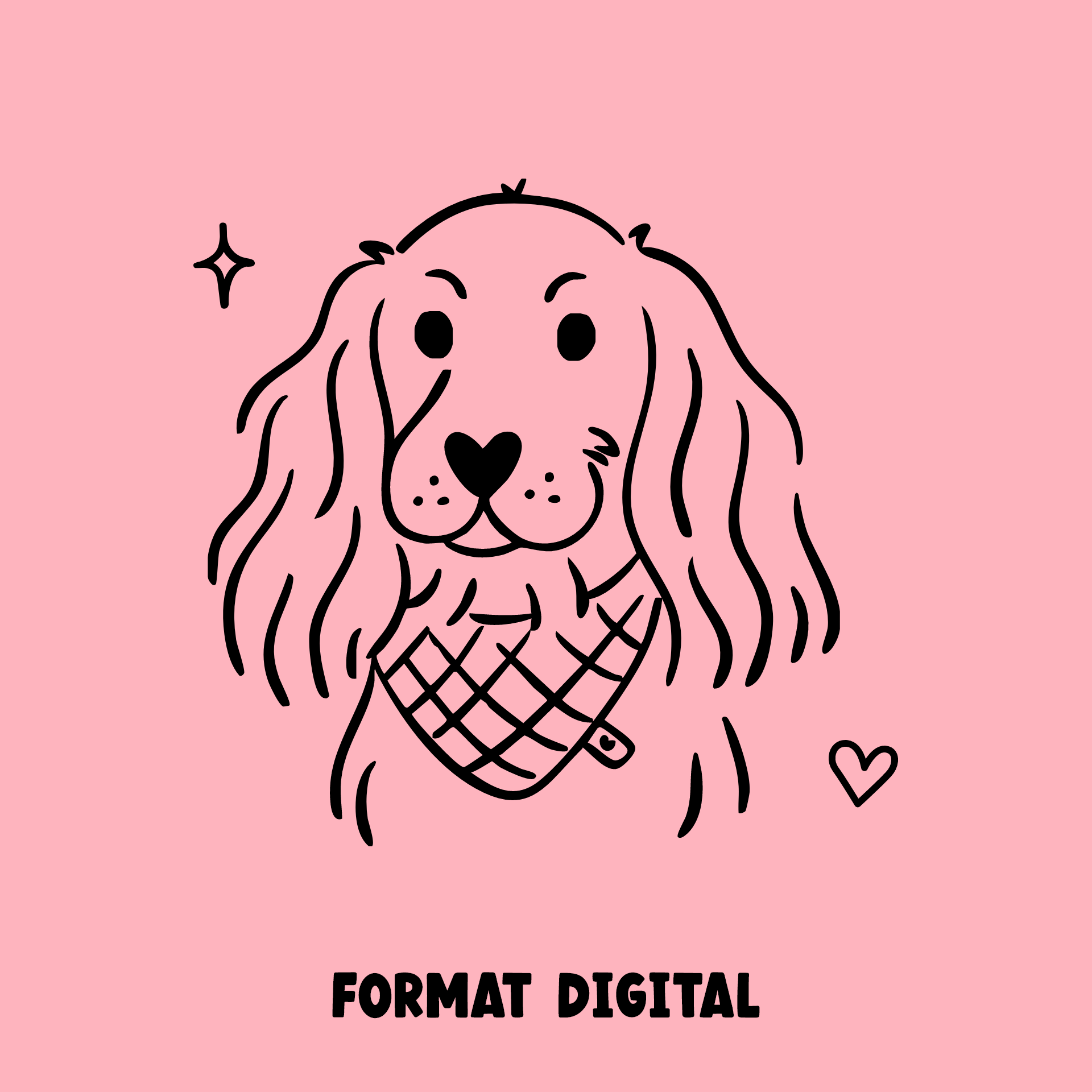 Portrait animal minimaliste