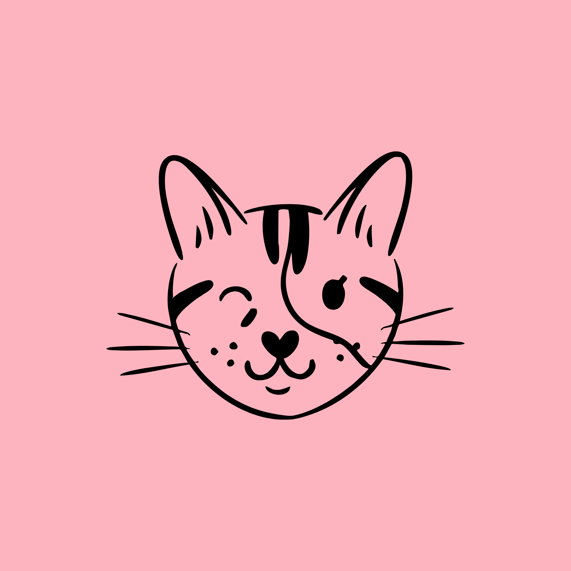 Portrait animal minimaliste