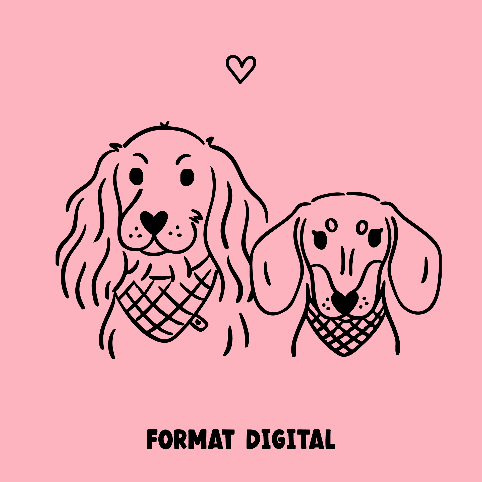 Portrait animal minimaliste