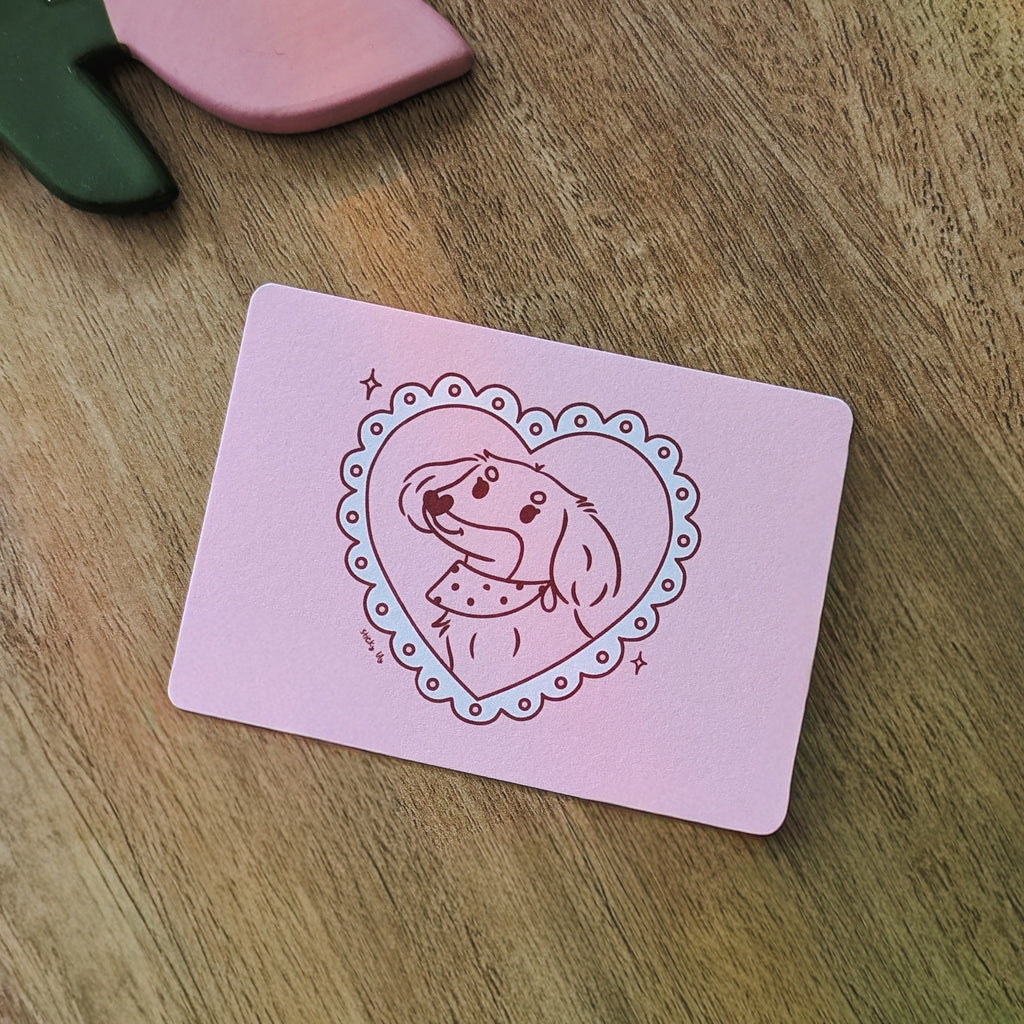 Mini carte - Cute teckel
