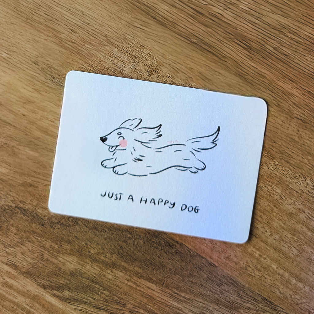 Mini carte - Just a happy dog