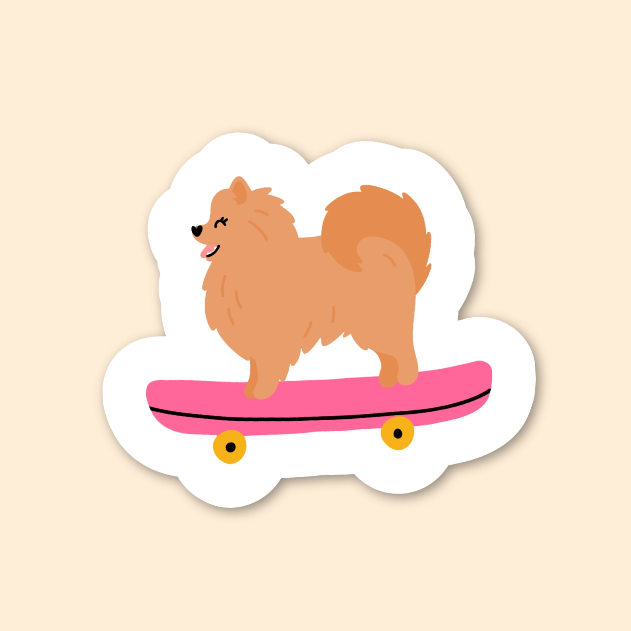 Sticker - Spitz skateur