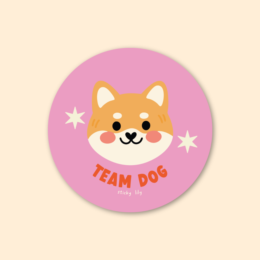 Sticker - Team dog shiba