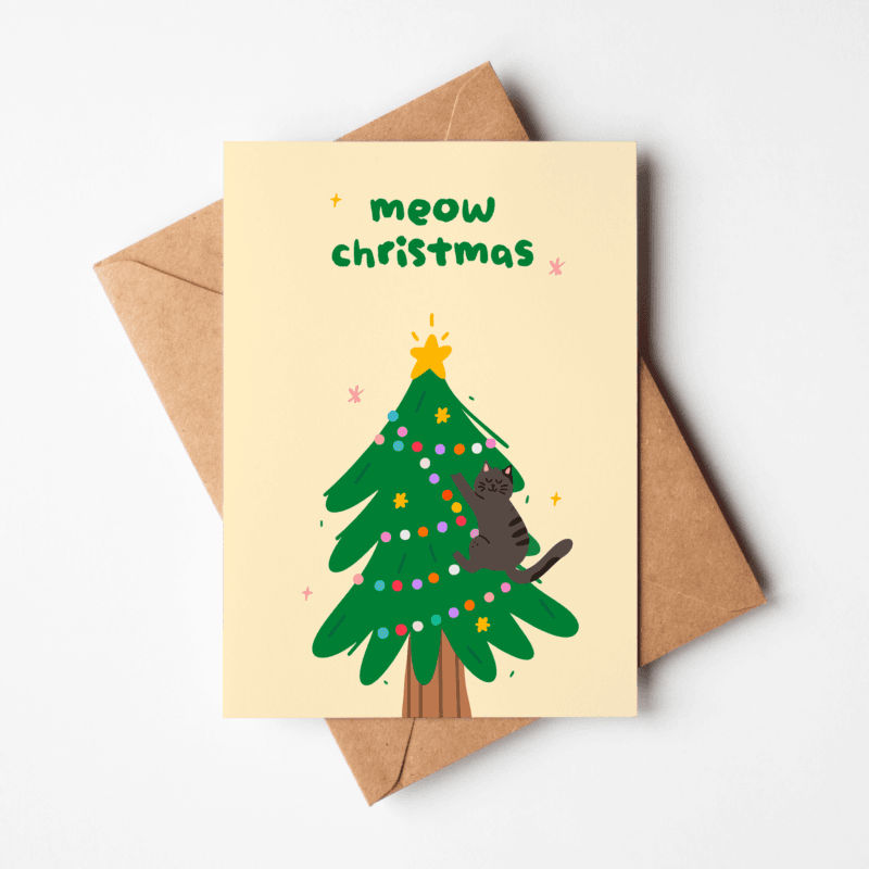 Carte - Meow Chritmas