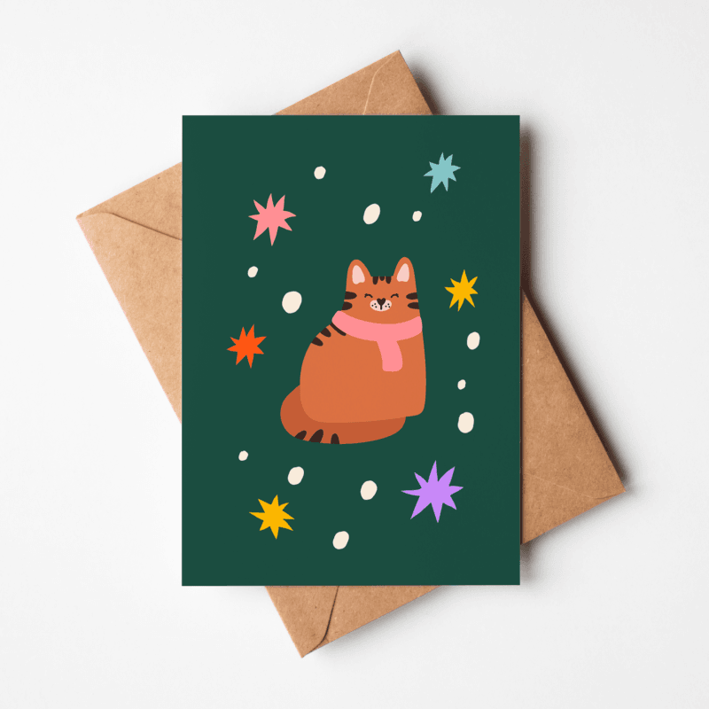 Carte - Chat emmitouflé