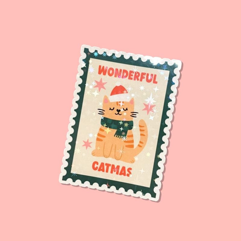 Sticker - Timbre Wonderful Catmas