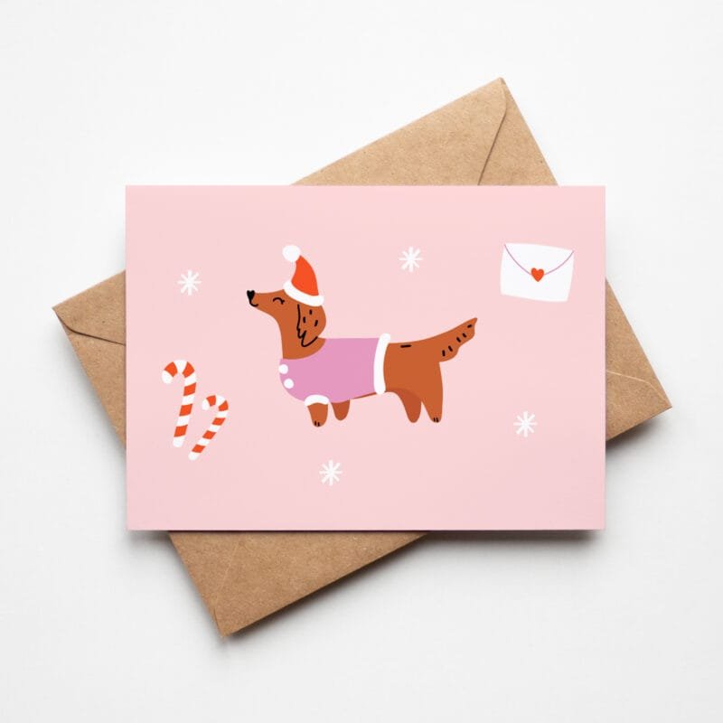 Carte - Christmas dachshund