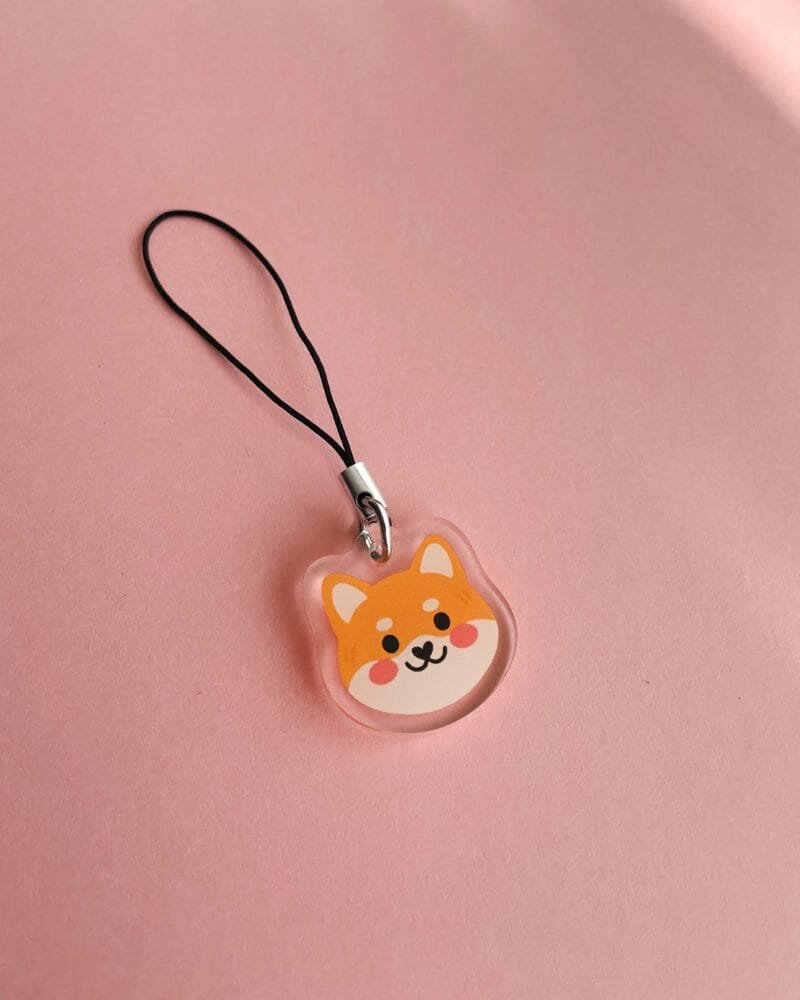 Breloque de téléphone - Cute Shiba