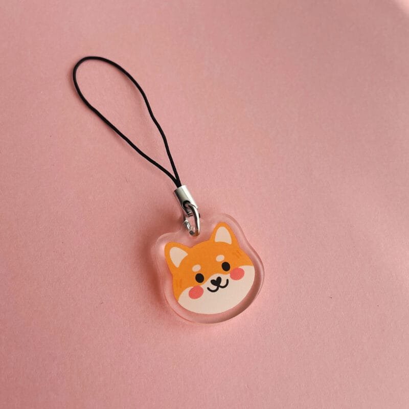Breloque de téléphone - Cute Shiba