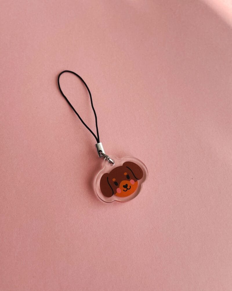 Breloque de téléphone - Cute Dachshund