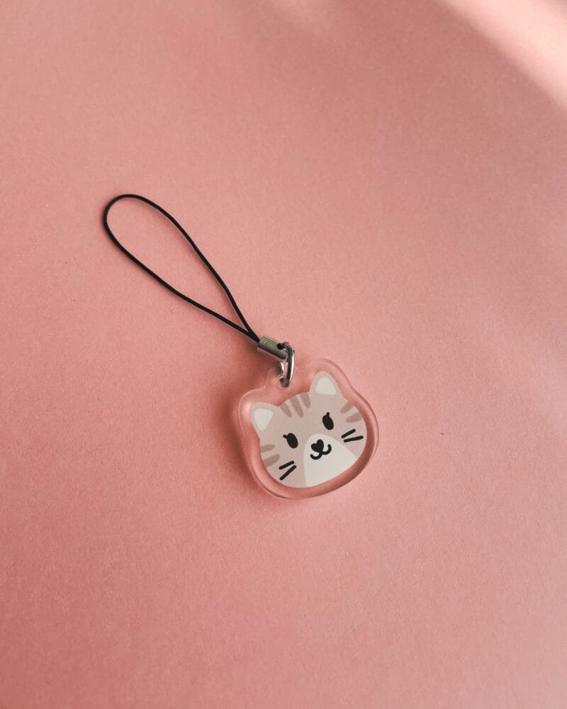 Breloque de téléphone - Cute Cat