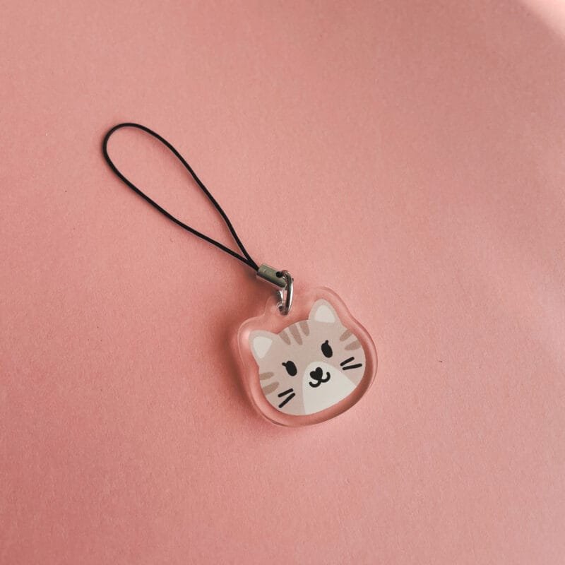 Breloque de téléphone - Cute Cat